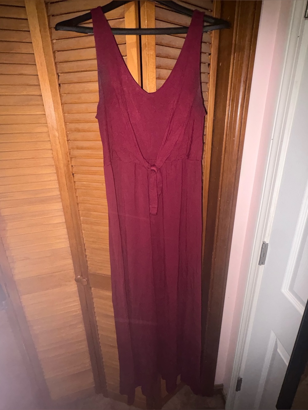 SO maroon maxi dress.
